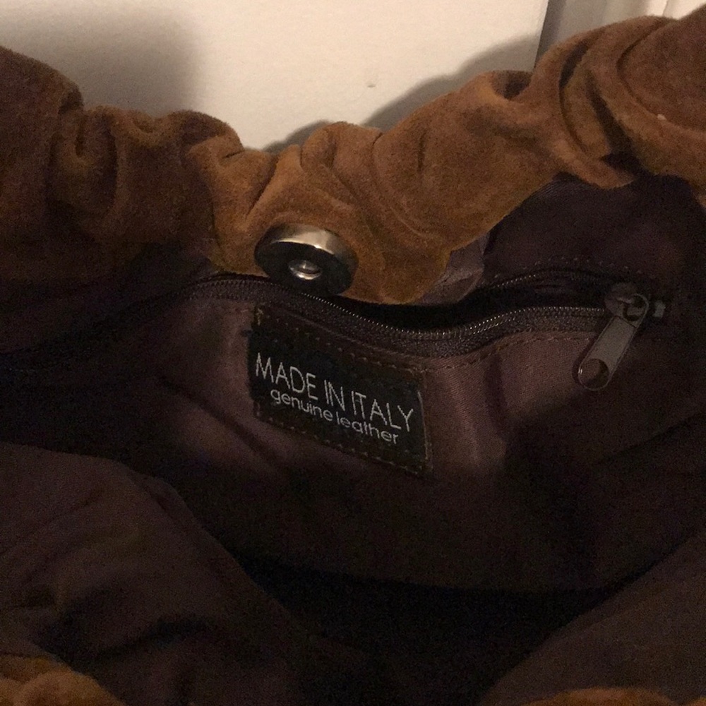 Beautiful brown suede bag - Picture 4 of 4